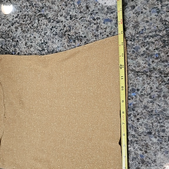 MIDNIGHT VELVET, SZ. L, Gold, Embellished, Ribbed, Tank top. Like new condition! - Picture 13 of 16